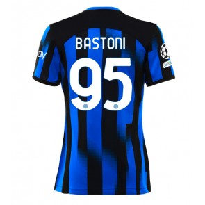 Inter Milan Alessandro Bastoni #95 Hemmatröja Kvinnor 2023-24 Kortärmad